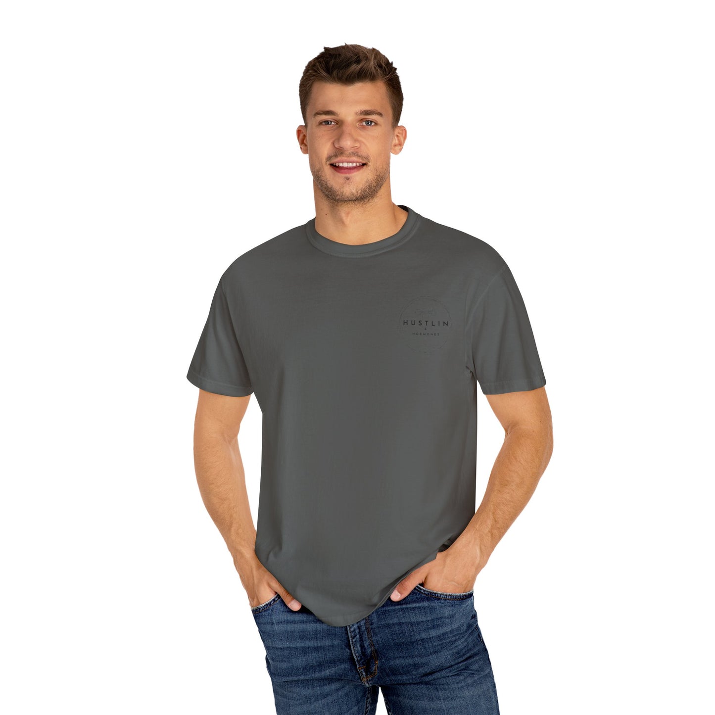 Unisex Garment-Dyed T-Shirt with Built on Hustle Design, Casual Wear, Motivational Gift, Everyday T-Shirt, Inspirational Apparel, [...]
