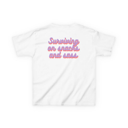 H&H - Surviving on snacks and sass - Kids Tee