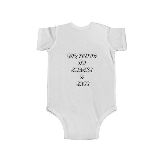 H&H - Surviving on snacks & sass - Baby Onesie